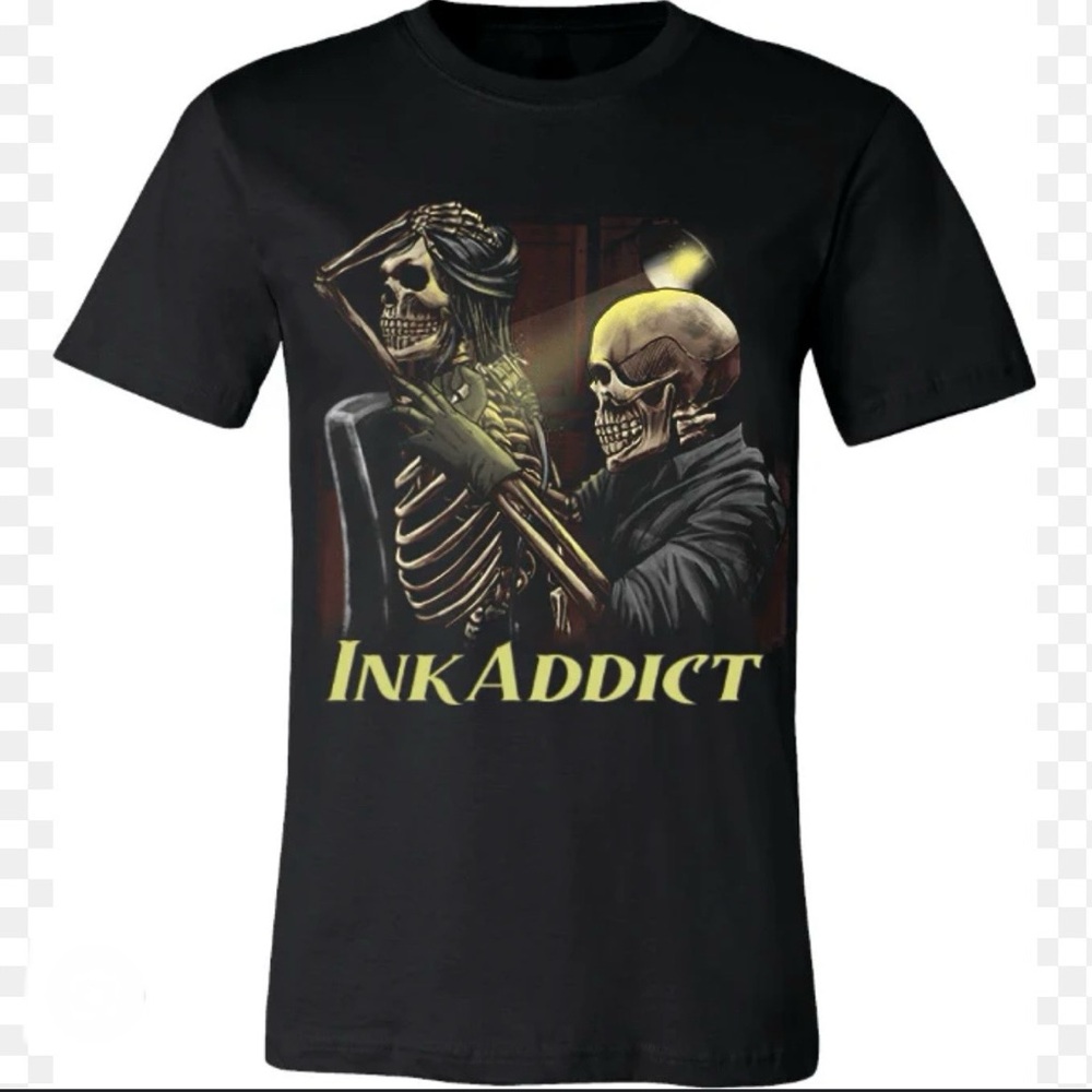 Ink Addict Skull T-Shirt XL NEW!